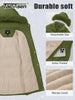 Womens Fleece Long Padding Winter Jacket Down Puffer Outwear with Removable Hood Waterproof Windproof Thicken Park Coat
