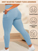 Women's High-Waisted Yoga Pants Plus Size Butt-Lifting Workout Leggings with Pockets Elastic Activewear for Gym & Running
