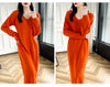 100% Merino Wool Women Long Dress Sweater V-Neck Pullover Long Dress Versatile Cashmere Knitwear Bottoming Clothing