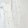 Spring Vintage Diamond Dress Women Stand Collar Lantern Sleeves Single Breasted Elegant Party Dresses Ladies Chiffon Long Robe