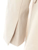 Women Apricot Irregular Big Size Elegant Blazer Scarf Collar Long Sleeve Jacket Spring Autumn 1DH4167