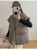 Autumn Winter Simplicity Comfortable Women's Cotton Vest Temperament Versatile Ladies Down Cotton Waistcoat Jackets