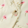 Chic Oversize Floral Printed Women Jacket Padded Lapel Lace Up Loose Coat Long Sleeve High Waist Outwears Lady Streetwear