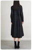 Pleated Lapel Collar Autumn Winter Thickened Pleated Women's Trench Coat Chic Loose Single Breasted Cotton Jacket