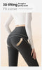 Winter High Waist Flared Pants Women Tummy Control Velvet Bell Bottom Trousers Thick Warm Wide Leg Pants Casual Streetwear Fashi