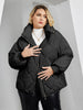 Women's Jacket Winter Plus Size Bio Down Jackets Hooded Quilted Cotton Coat Women Parka Female Clothing Split Hem