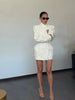 Chic Waist Cinching Suit Jacket Women Elegant V-neck Full Sleeves Single Breasted Shoulder Pad Slim Coat Lady Daily Outerwear