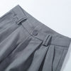 Elegant Button Jacket Pants Suit Women Solid Loose Full Sleeve Lapel Jackets Straight High Waist Trousers Suit