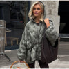 Solid Hooded Quilted Padded Coats Women's Drawstring Zipper Pockets Stand Collar Thicken Jackets Ladies Winter Outwear