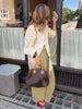 Women's Tassel Hem Vintage Tops Long Sleeved Single Breasted Button Out Stand Up Collar Coat Autumn Bohemian Street Daily Outfit