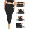 Women's High-Waisted Yoga Pants Plus Size Butt-Lifting Workout Leggings with Pockets Elastic Activewear for Gym & Running