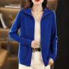 Autumn Winter Long Sleeved Knitted Cardigan Woman Zipper Casual Knitting Sweater Jacket Female Knitwear Top