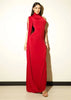 Split Turtleneck Sexy Maxi Dress Women Gown One-shoulder High Waist Bodycon Solid Club Party Long Dress Elegant