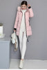Parkas Women Winter Jacket Coat Hooded Fur Collar Outwear Female Parka Thick Cotton Padded Female Overcoat