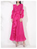 Chic Pleated Women's Dress Irregular Ruched Patchwork Design V Collar Niche Elastic Loose Lace Up Clothing 2DB1191