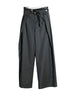 High Elastic Waist Black Pleated Ruffles Long Wide Leg Pants Trousers Women Tide Spring Autumn 1DH8255