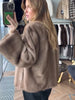 Women Thick Faux Fur Coat Lapel Hidden Button Loose Elegant Lady Outerwear Female Street Warm Commute Overcoat
