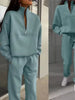 Women's Clothing Versatile Casual Sweatshirt Long-sleeved Pullover Tops Trousers Two-piece Set Womens Sport Outifits