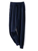 Women 100% Wool Pants Autumn and Winter Soft Comfortable High-Waist Knitted Thicken Pants Female Thin pants Casual Trousers