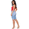 Skinny Jeans for Women High Waist Stretch Denim Trousers Mom Jeans Knee Length Pencil Pants Casual Comfort Trousers Oversize