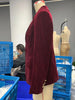 Women's Gold Velvet Blazer, Office Lady Spring Autumn Foreign Atmosphere, Red Blazers Suit, OL Professional Wear