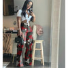 women camouflage cutout cross criss straight cargo pants autumn winter safari style trousers