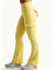Essential Women's Fitness Pants: High-Waisted Flared Workout Pants with Pockets, Shaping and Tummy-Control Fitness Pants