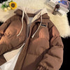 Winter Cotton-padded Jacket Women, Two-piece Hooded Down Cotton Jacket Female Casual Warm Cotton-padded Clothing Parker Coat