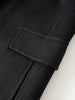 Women's Pure Wool Double Breasted Coat - Classic Mid-Length Winter Trench Warm Elegant Overcoat