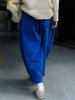 Autumn Winter Lazy Arc Corduroy Wide Leg Pants Women Elastic Waist Loose Casual Comfortable Trousers Female