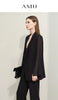 Women's Coat Autumn Autumn Turned Over Collar Color-block Spliced Fabric Casual Loose Blazers For Woman 12641083