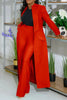 Women's Set Full Sleeve X-Long Blazer Coat+ Long Pant Suit Spring Streetwear Two 2 Piece Set Africa OL Work Outfits