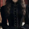 French Style Velvet Long Dresses Black Autumn Winter Vintage Vestidos Mujer Stand Collar Solid Elegant Women Dress
