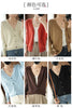 100% Cotton Women's Long Sleeve Top V-neck Coat Knitwear Cropped Coat Cardigans Sweaters Solid Casual 202