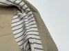 Retro Patchwork Stripes Women's Mid-Length Polo Collar Single-Button Coat Spring Korean Style Oversize Coats