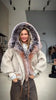 Chic Faux Fur Collar Patchwork Woolen Coat Women Casual Lapel Full Sleeve Zipper Loose Warm Coats Lady Commute Office Outerwears