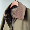 Splicing Corduroy Workwear Jacket, Military Green Hunting Outfit, Retro Cotton Jacket, Women's Spring