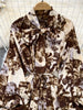 Spring Autumn Women's Long Sleeved Dress Temperament Loose Large Size Lace Up Printed Long Dress Female C329