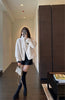 Autumn Winter Female Lamb Wool Faux Fur Tops Coat Women Stand Collar Short Fur Jacket Ladies Long Sleeves Plush Outerwear