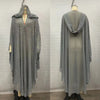 Muslim Kaftan Abaya Dress Hijab Dress Kimono Women Dubai Chiffon Hooded Dress Islamic Clothing Abaya Dubai Outfits