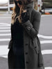 Women's Woolen Coat Outerwears Autumn Winter Warm Female Jackets Single Breasted Turn-down Collar Long Women's Clothes