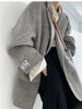 Double-sided Cashmere Coat Long Wool Thickened Suit Style Thickened Loose Wool Jacket Coat for Women