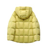 Women Light White Down Jacket with Hood Loose Over Size Casual Autumn Winter Outwear Square Warm Short Coat