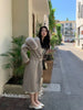 French Lazy Autumn Winter Hooded Double Faced Cashmere Coat Mid Length Real Fox Fur Collar Wool Warm Coat Women