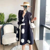 Sanzhai Pleated Ladies Windbreaker Coat Spring Autumn Single Breasted Stand Neck Printed Jacket Women Thin Long Outwear 4XL