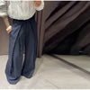Stitching Blazer Pants Suit Women's Loose Lapel Long Sleeve Coats Wide Leg Trousers Autumn Female Elegant Suit