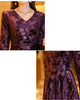 Spring Autumn Elegant Chic Long Sleeve Dresses Women's Slim Long Oversize 4XL Velvet Bronzing Dresses