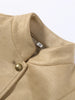 Solid Suede Women's Jacket Long-Sleeved Single-Breasted Short Coat Casual Spring Autumn High Street Lady Wear
