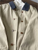 Patchwork Contrasting Color Khaki Coats for Women Spring and Autumn Korean Style Mid-Length Trench