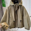 Korean Trench Coat Women Spring Autumn Loose Long Sleeve Casual All-Match Hooded Windbreaker Outerwear Ladies Overcoat